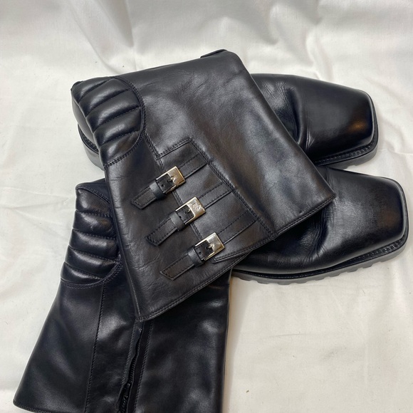 Vintage Gianni Versace motorcycle boots size 10.5 main image 12